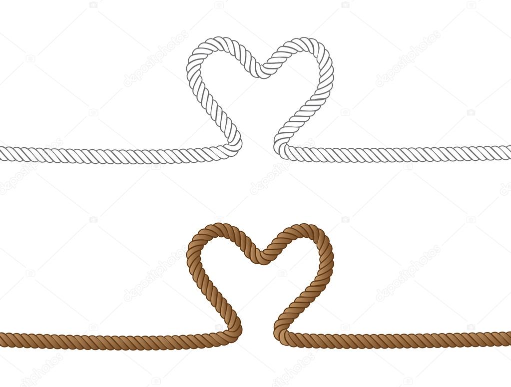 Rope heart Stock Vector Image by ©artshock 21998223