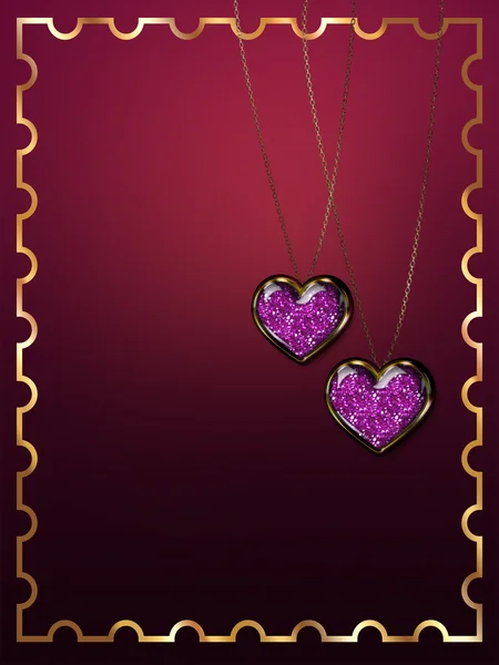 Heart pendants — Stock Photo, Image