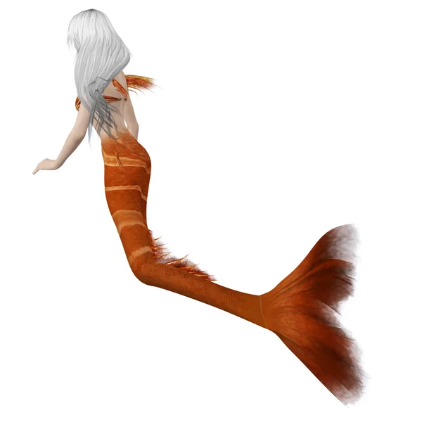 Mermaid with white hair — Stock Photo, Image