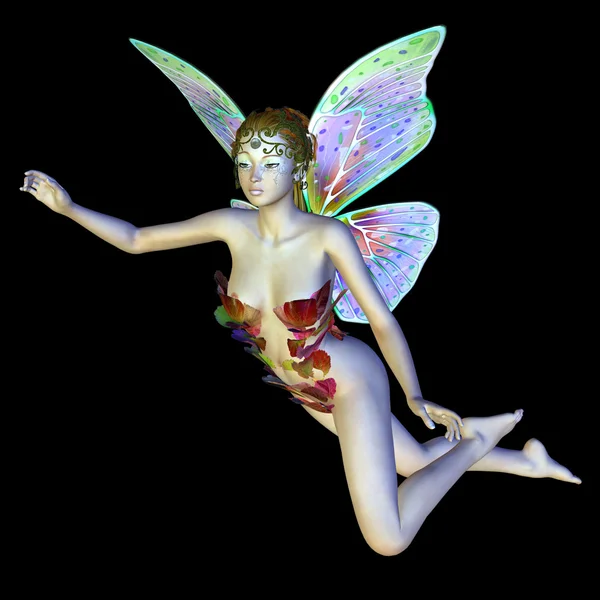 Flower fairy flies — Stock Photo, Image