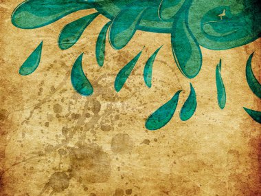 Grunge mavi su sıçraması