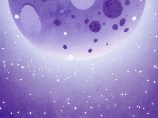 Grunge cartone animato cielo stellato — Foto Stock