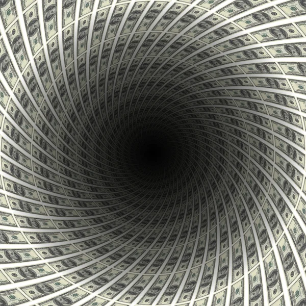 Dollars tunnel — Stock Photo, Image