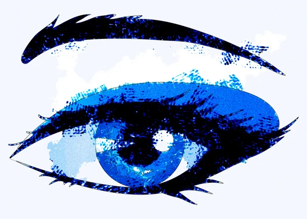 Абстрактный женский глаз — стоковое фото