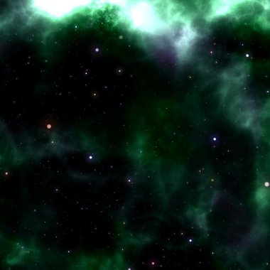 coloful parlayan boşluk bulutsu