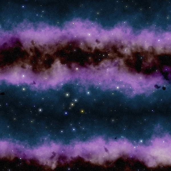 Nébuleuse spatiale violette abstraite — Photo