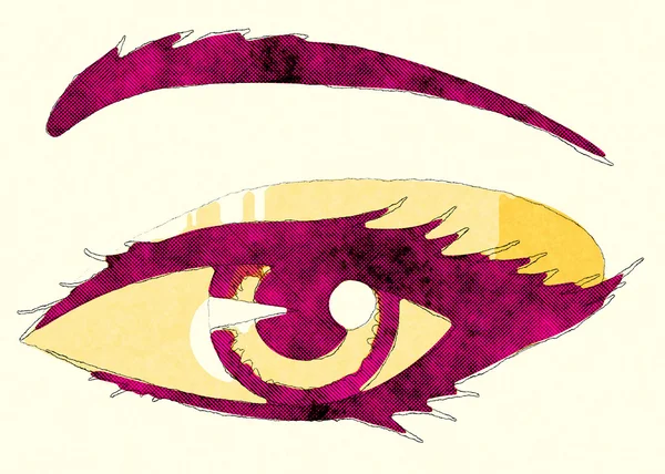 Абстрактный женский глаз — стоковое фото