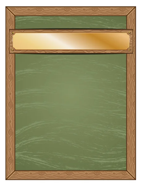 Altın tablo ile menü yazı tahtası — Stok Vektör