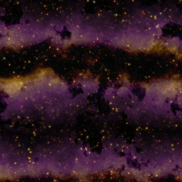 抽象紫色太空星云 — 图库照片