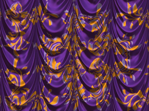 Cortinas violetas — Fotografia de Stock
