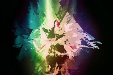 üçgen patlama arka plan