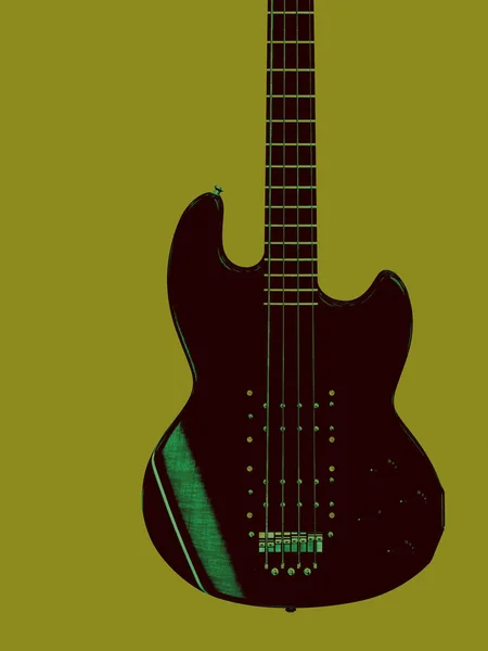 ビンテージ ギター ポスター — ストック写真