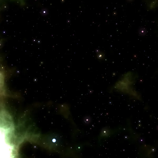 Coloful glödande utrymme nebulosa — Stockfoto