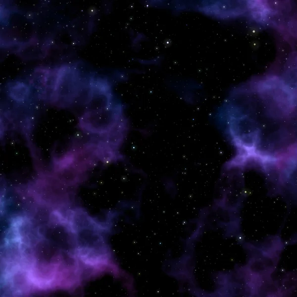 紫色空间星云 — 图库照片