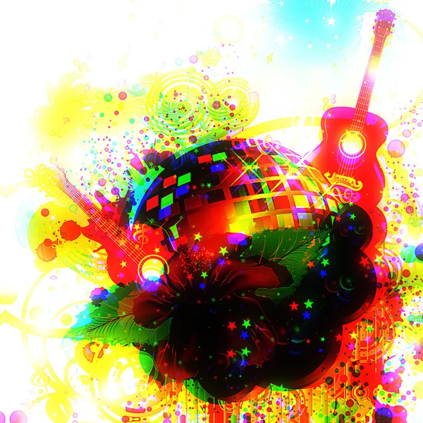 Poster de pastelaria tropical Grunge — Fotografia de Stock