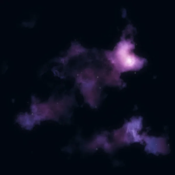 Violette Wolken im All — Stockfoto