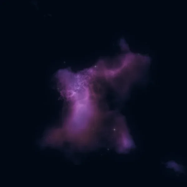 Фіолетові хмари в космосі — стокове фото