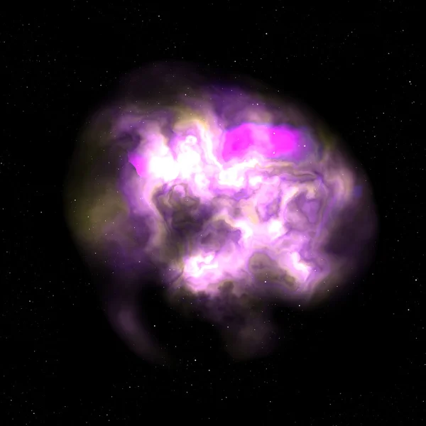 Nubi spaziali viola — Foto Stock