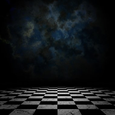 checkerd kat eski Oda