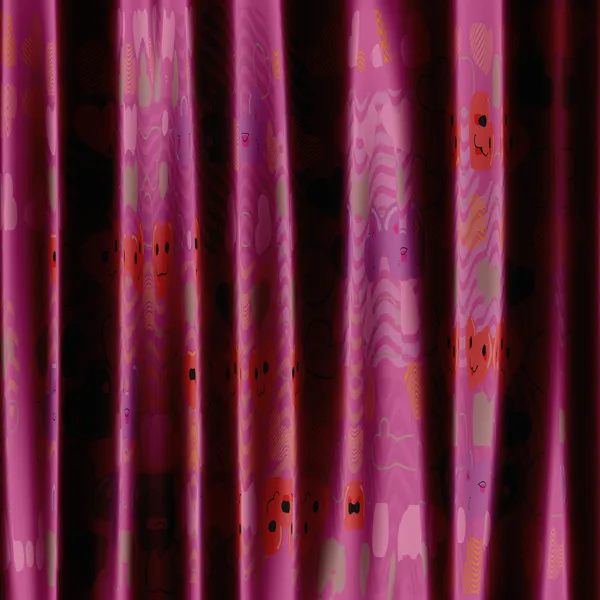 Dekoratif pembe kumaş — Stok fotoğraf