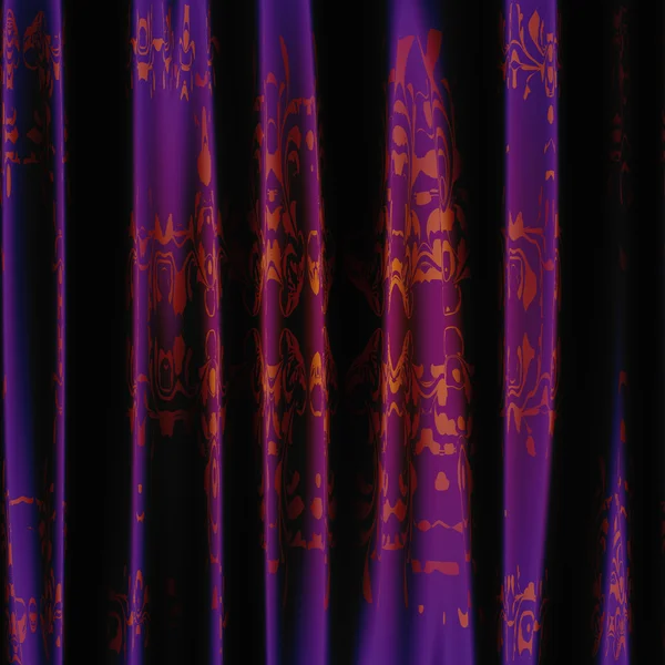 Violet decorative curtain — Stock Photo, Image