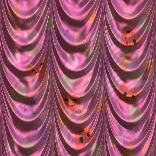 Decorative pink fabric — Stock Photo, Image