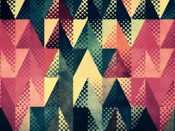 Grunge triângulos coloridos — Fotografia de Stock