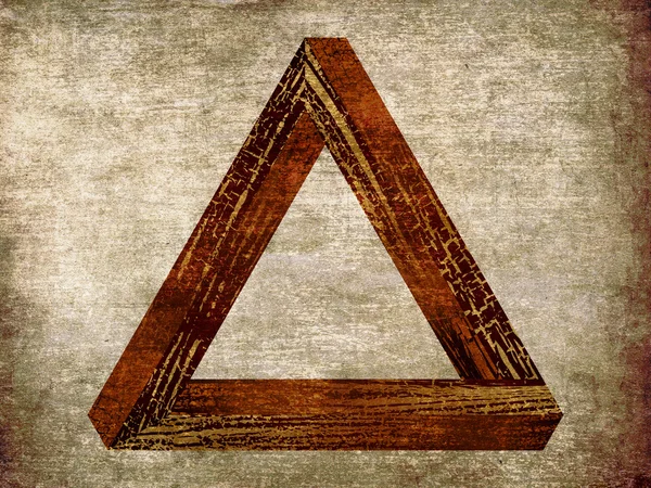 グランジ幻想的な三角形 — ストック写真