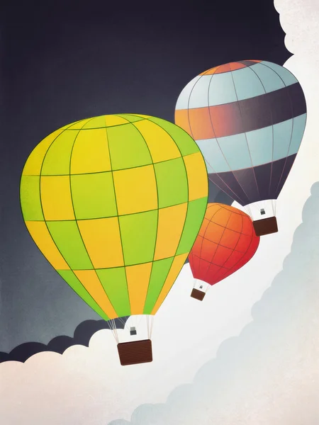 Air balloons in the sky — Stock Photo, Image