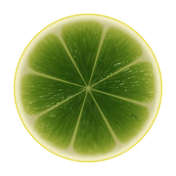 Slice of lime — Stock Photo, Image