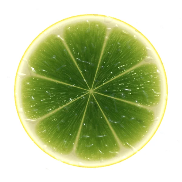 Slice of lime — Stock Photo, Image