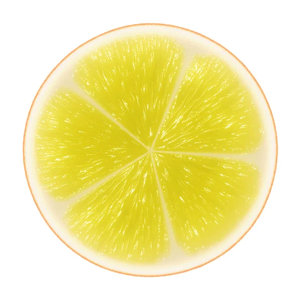 Yellow citrus slice — Stock Photo, Image