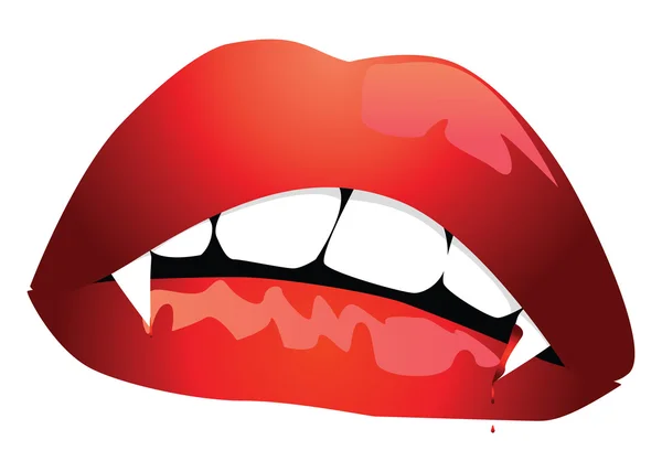 Vampire mouth Stock Vector