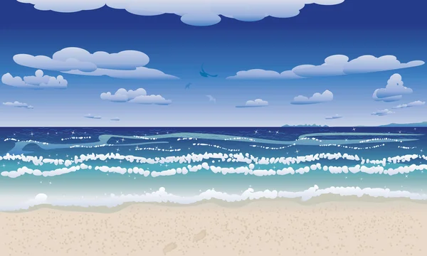 Paysage marin — Image vectorielle