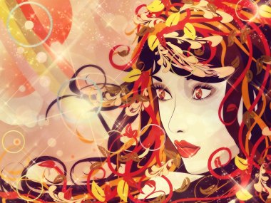 güzel bir sonbahar kız