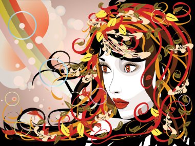 güzel bir sonbahar kız