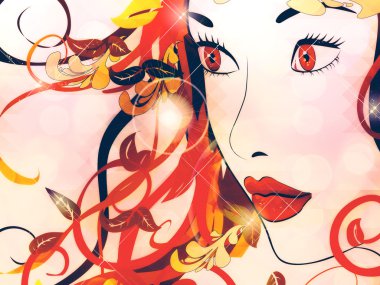 güzel bir sonbahar kız