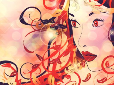 güzel bir sonbahar kız