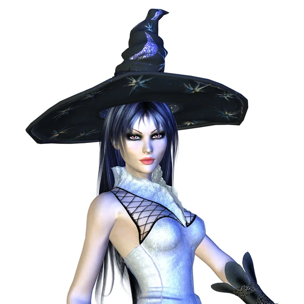 3d halloween witch — Stock Photo, Image