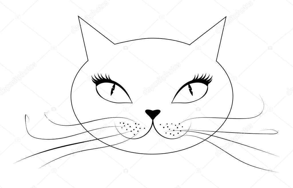 Cartoon Cat Face Vector Image By C Artshock Vector Stock Cartoon Cat Face Vector Image By C Artshock Vector Stock