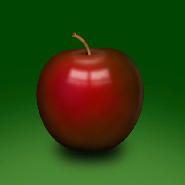 Abstrakter roter Apfel — Stockfoto