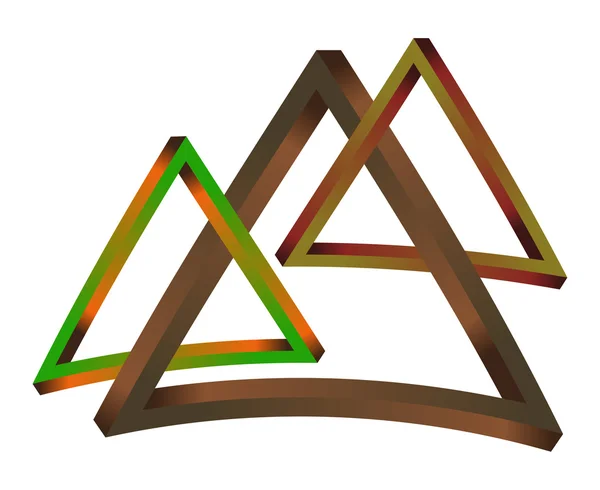 Fantastische Dreiecke — Stockvektor