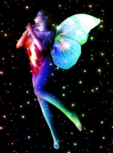 Fairy in stars — Stock Photo, Image