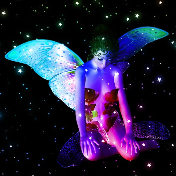 Fairy in stars — Stock Photo, Image