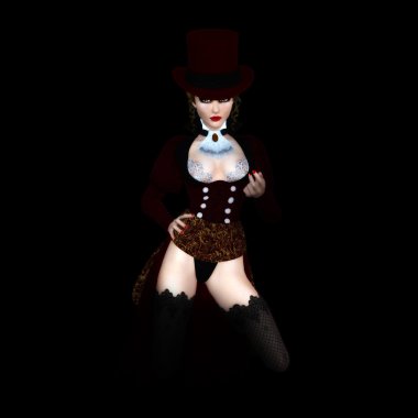 Karanlıkta 3D vampir