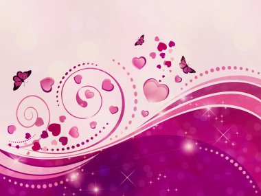 Menekşe girdap süsleme