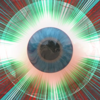 ışınları ile göz küresi