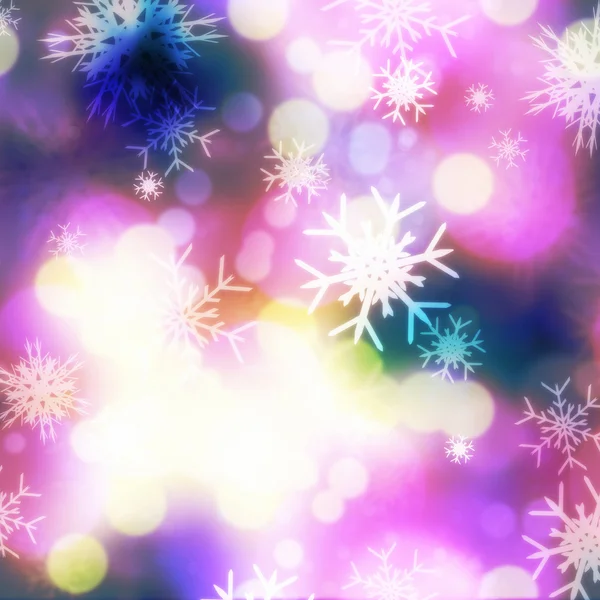 Фіолетовий боке і сніжинки — стокове фото