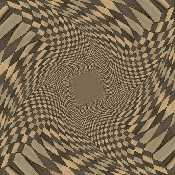 Distorted brown checkered background — Stock Photo, Image