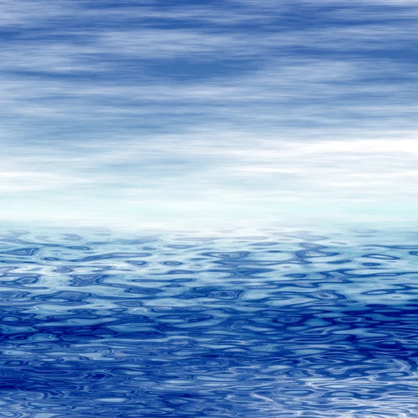 Поверхность воды и небо — стоковое фото